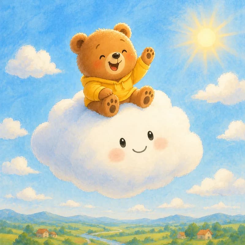 Page d'un livre illustré jeunesse créé avec Folio Studio